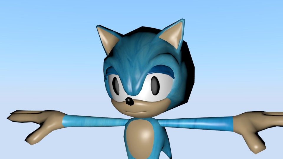 Sonic Base Rigged preview image 2
